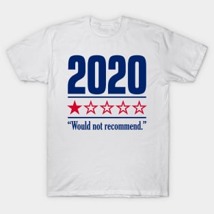 2020 One Star Would Not Recommend T-Shirt